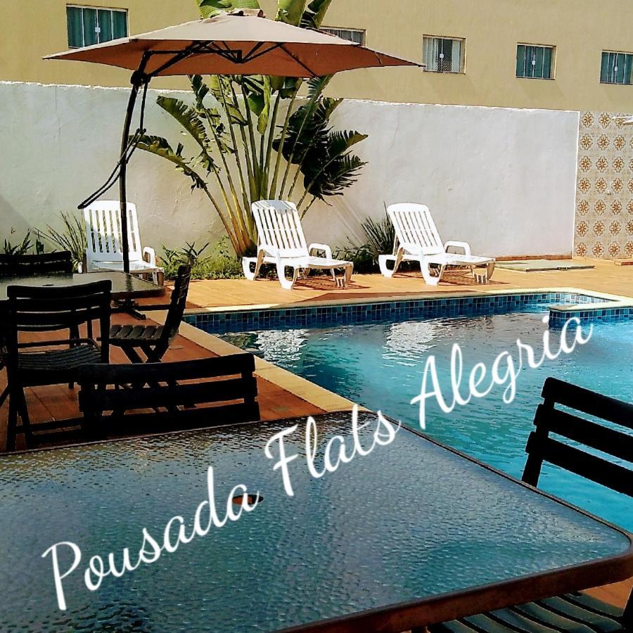 Pousada Flats Alegria Piscina Climatizada Olimpia Exterior photo